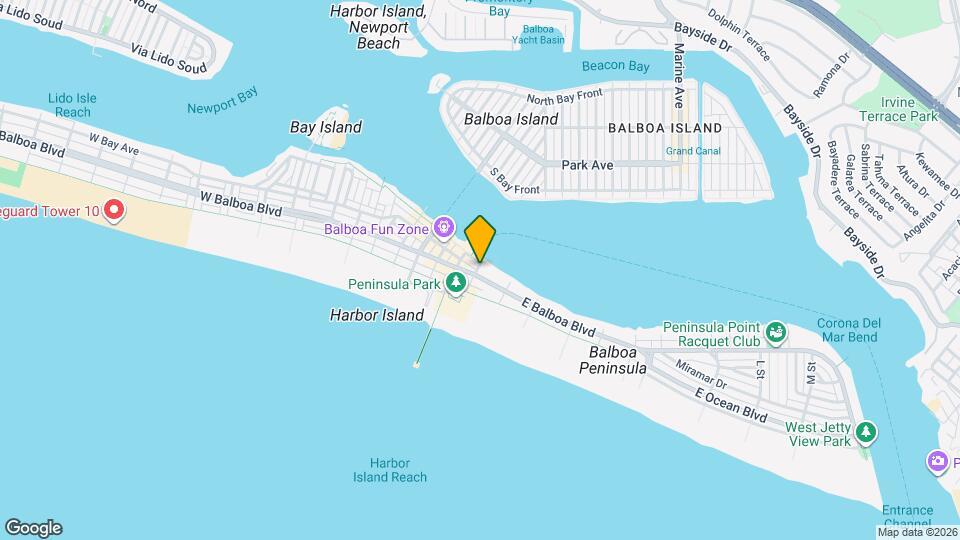 900 E Balboa Blvd Map and Location Details