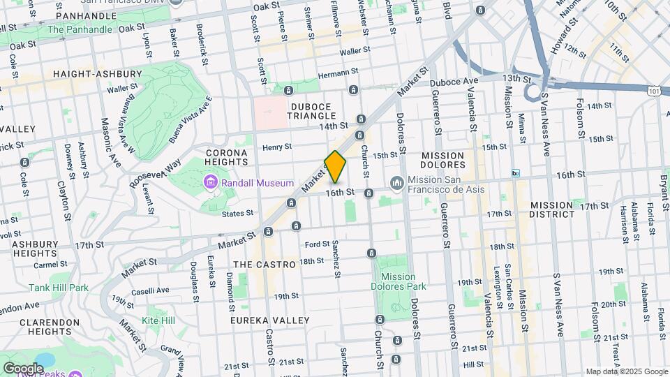 287 Sanchez St Map and Location Details
