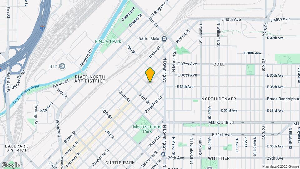 3400 Larimer St, Unit 103 Mapa y Detalles de la Ubicación