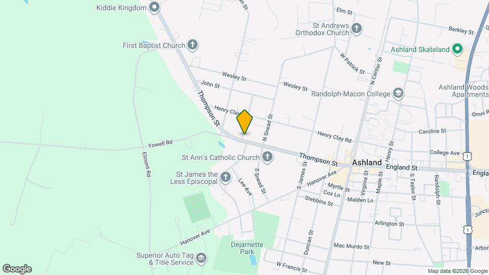 314 Thompson St Map and Location Details