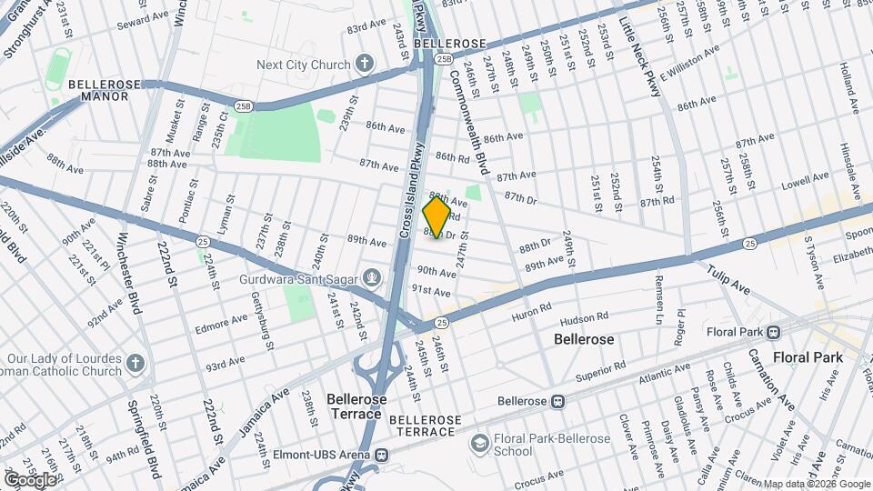 244-39 89th Ave Mapa y Detalles de la Ubicación