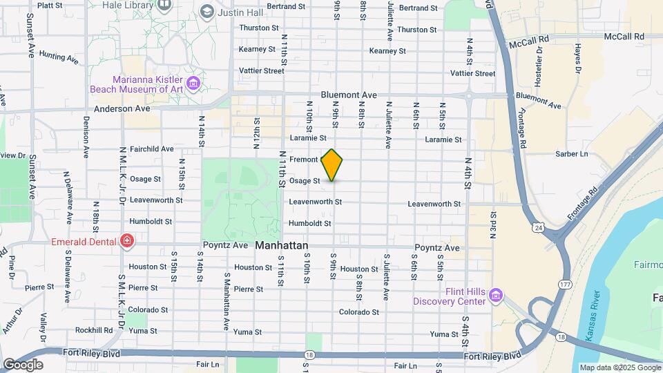 901 Osage St Map and Location Details