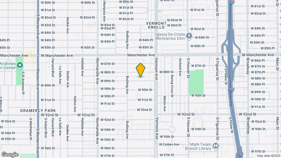 1101 W 89th St Map and Location Details
