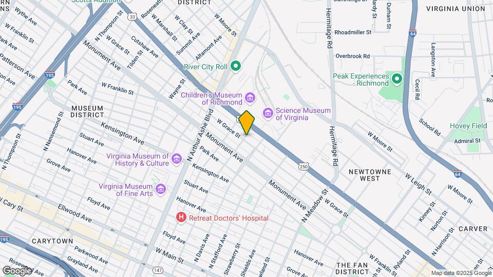 2516 W Grace St Mapa y Detalles de la Ubicación