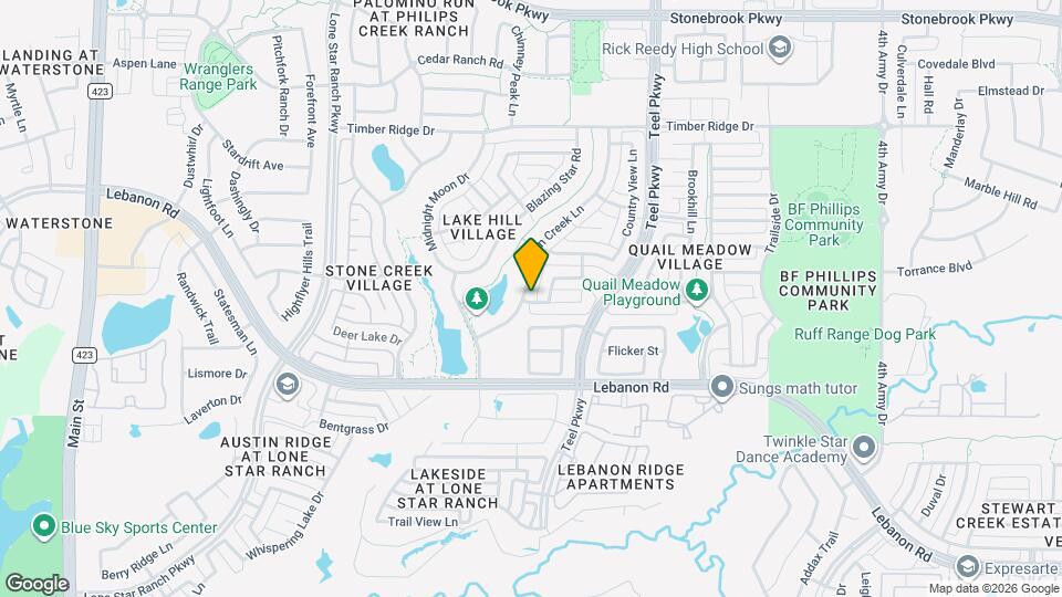 5432 Hidden Creek Ln Map and Location Details
