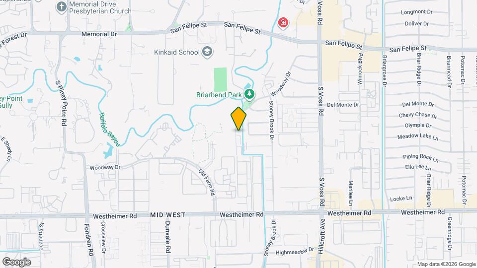 8001 Woodway Dr Map and Location Details