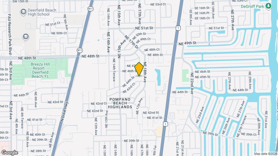 1650 NE 44th St Map and Location Details