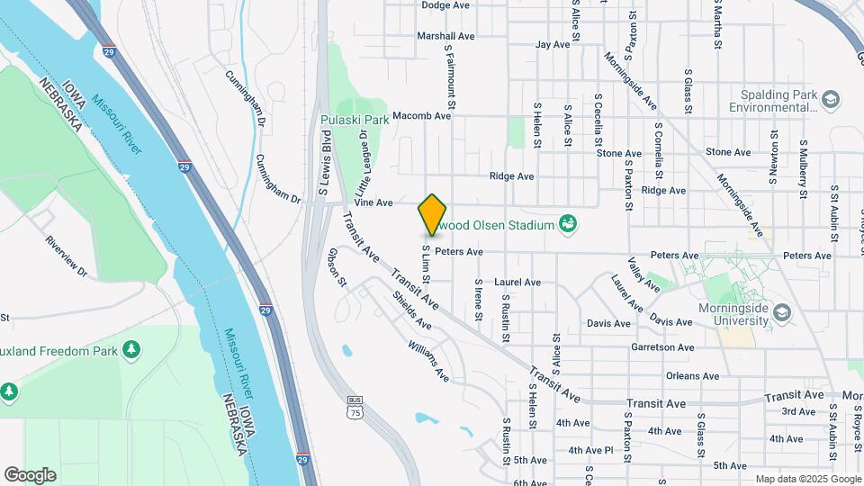 1458 S Linn St Map and Location Details