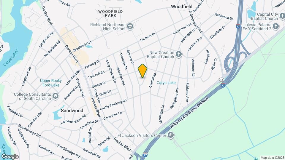 1605 Edgemore Rd Map and Location Details