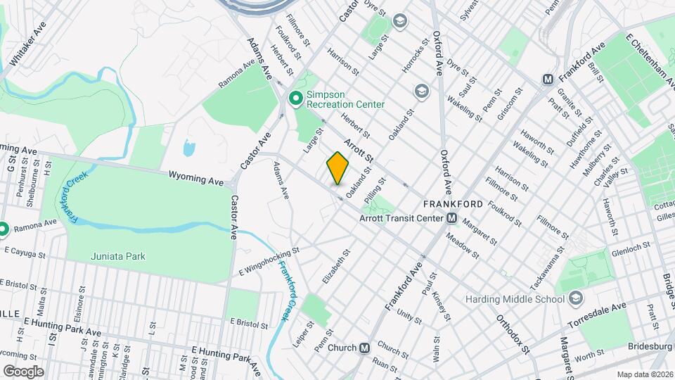 1241 Orthodox St Mapa y Detalles de la Ubicación