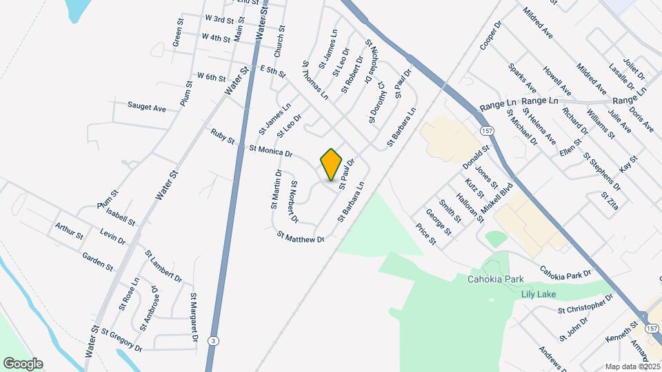 821 St Monica Dr Map and Location Details