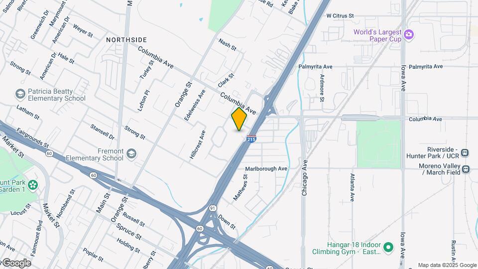 1371-1395 W La Cadena Dr Map and Location Details