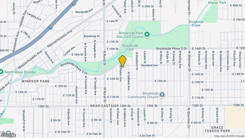 1341 N Parker Ave Map and Location Details