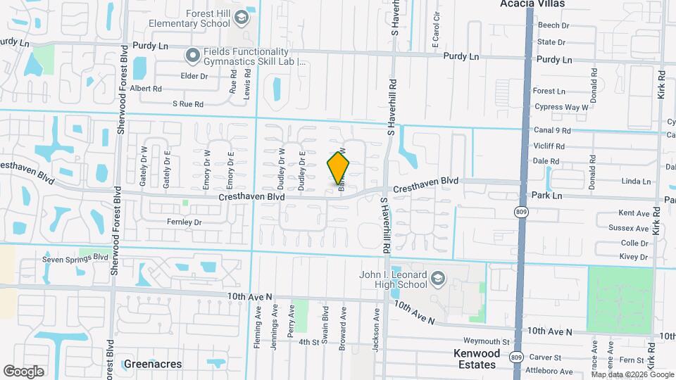5443 Cresthaven Blvd Map and Location Details