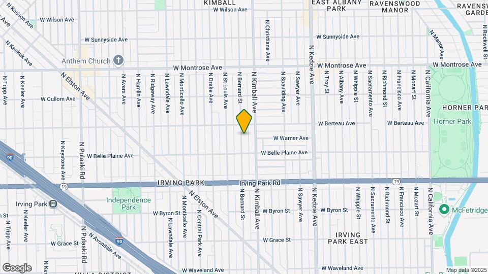 4133 N Bernard St Map and Location Details