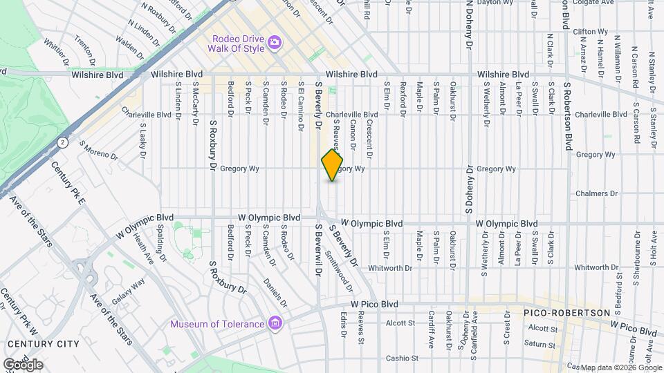 321 S Reeves Dr Map and Location Details