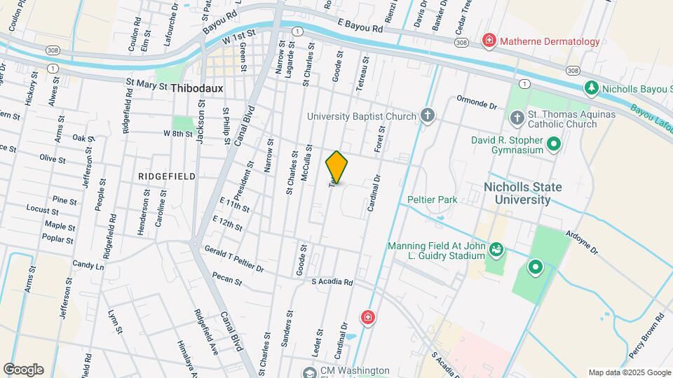 725 Tetreau St Map and Location Details