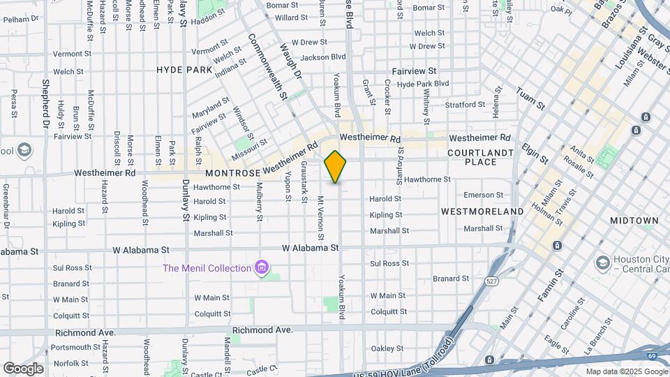 3410 Yoakum Blvd Map and Location Details