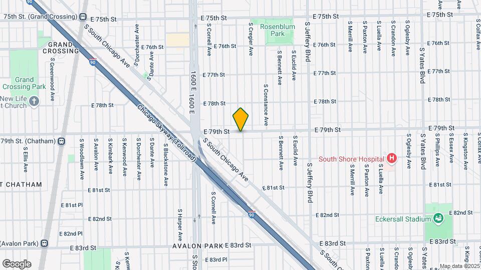 1725 E 79th St Map and Location Details