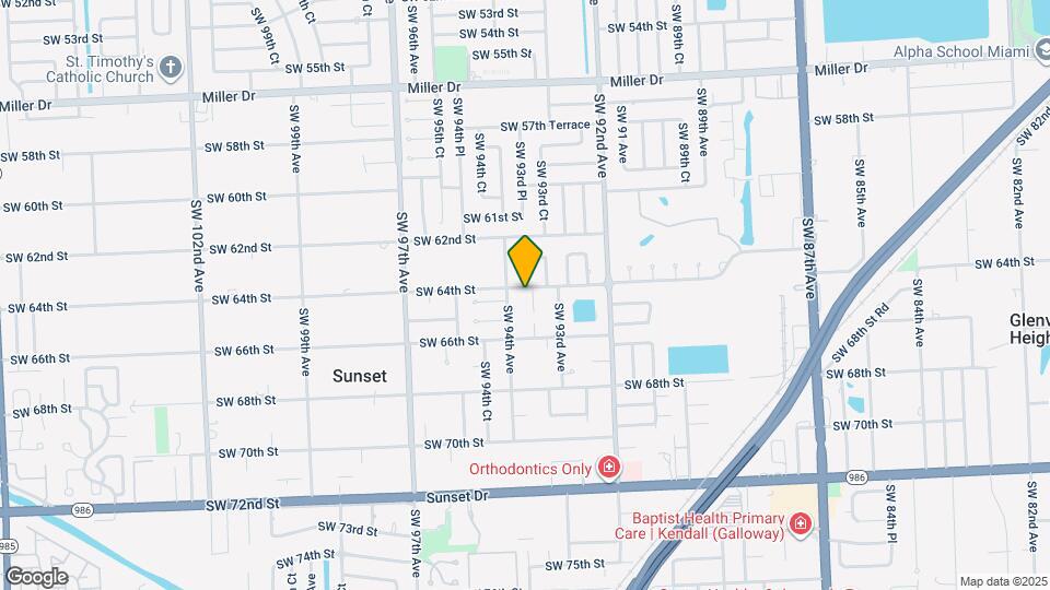 6402 SW 93rd Pl Map and Location Details