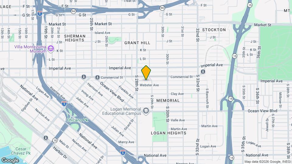 2860 Webster Ave Map and Location Details