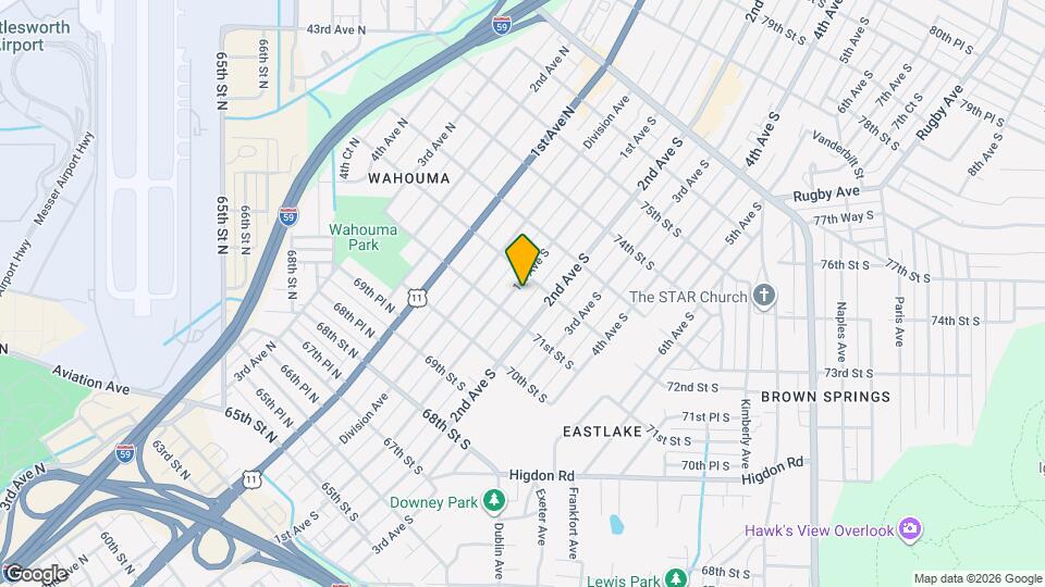 7119 1st Ave S Map and Location Details