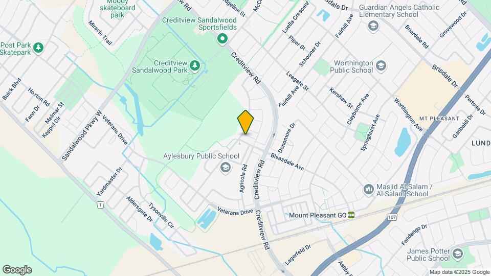 133 Bleasdale Av Map and Location Details