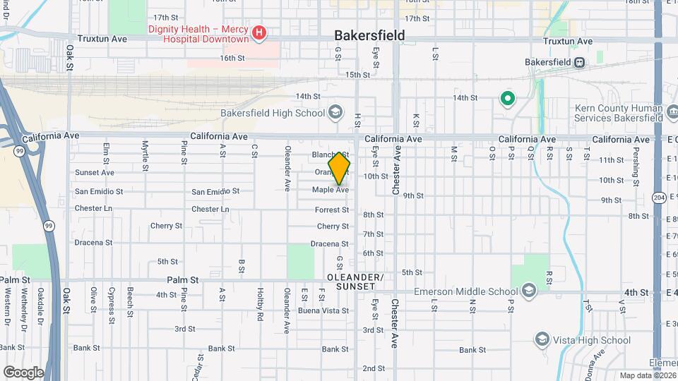 1725 Maple Ave Mapa y Detalles de la Ubicación