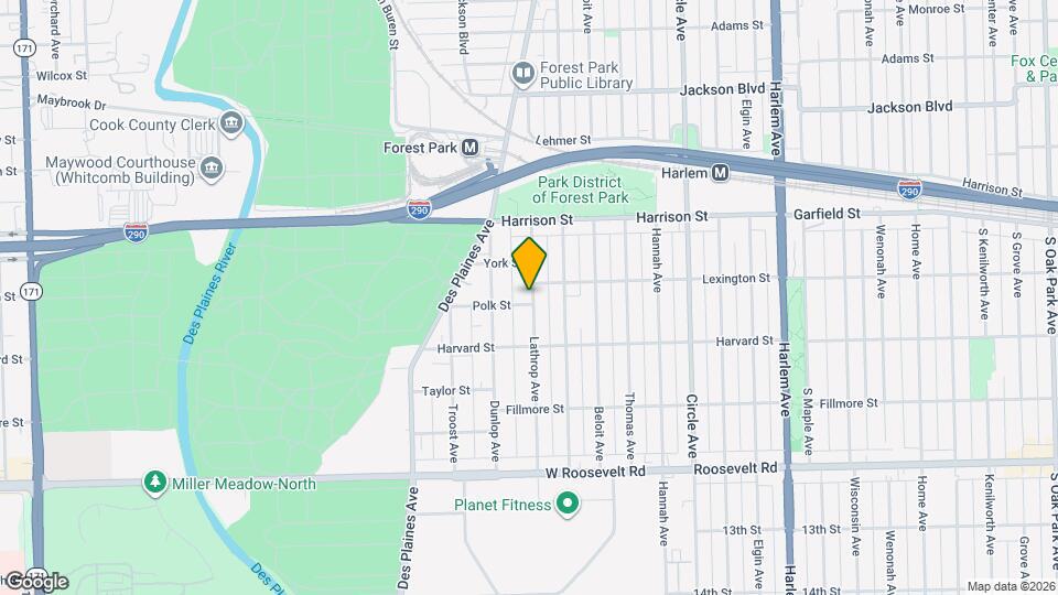 905 Lathrop Ave Map and Location Details