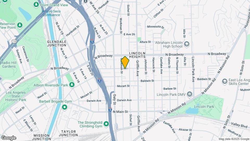 2714 1/2 Manitou Ave, Unit Lincoln Heights Map and Location Details