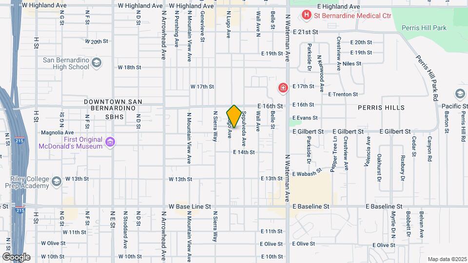 1479 N Lugo Ave Mapa y Detalles de la Ubicación