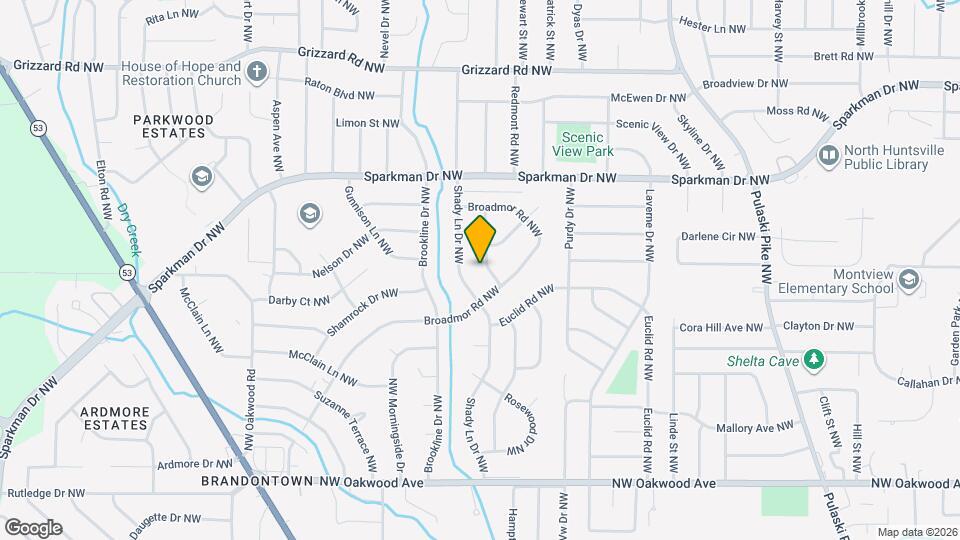 2205 Glen Iris Rd NW Map and Location Details