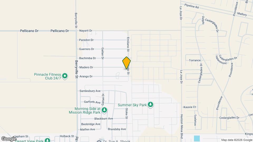 13782 Madero Dr Map and Location Details