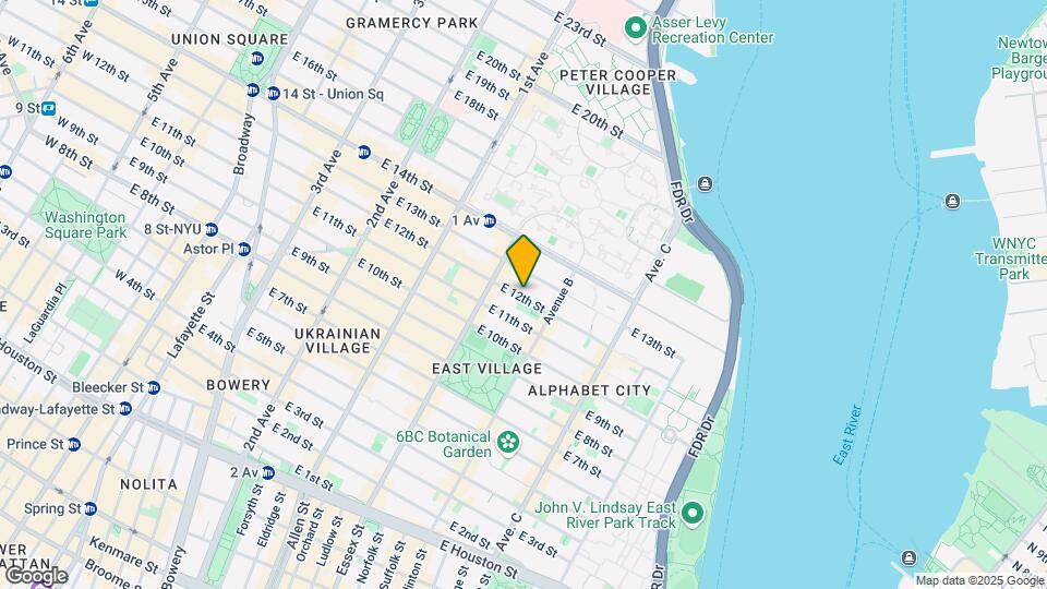 525 E 12th St Map and Location Details