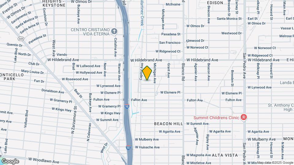 1127 W Lynwood Ave Map and Location Details