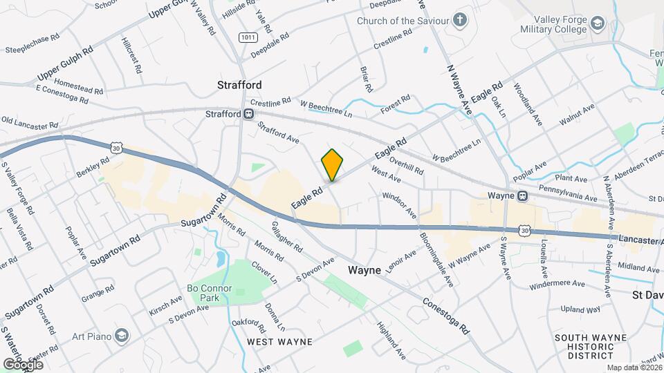 Strafford Station Apartments Map and Location Details
