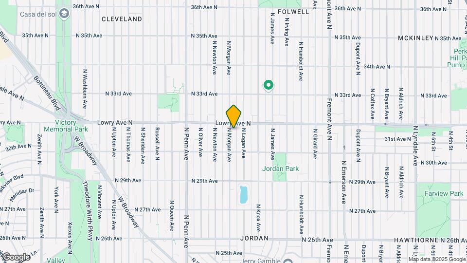 3114 N Morgan Ave Map and Location Details