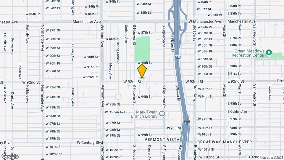 633-639 1/2 W. 92nd St. Map and Location Details