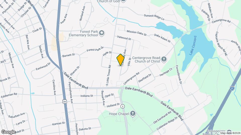 524 Eastway Ave Map and Location Details