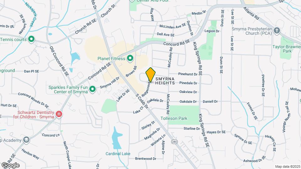 970 Pinedale Dr Map and Location Details