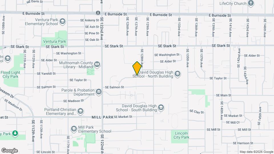 12701 SE Salmon Ct Map and Location Details