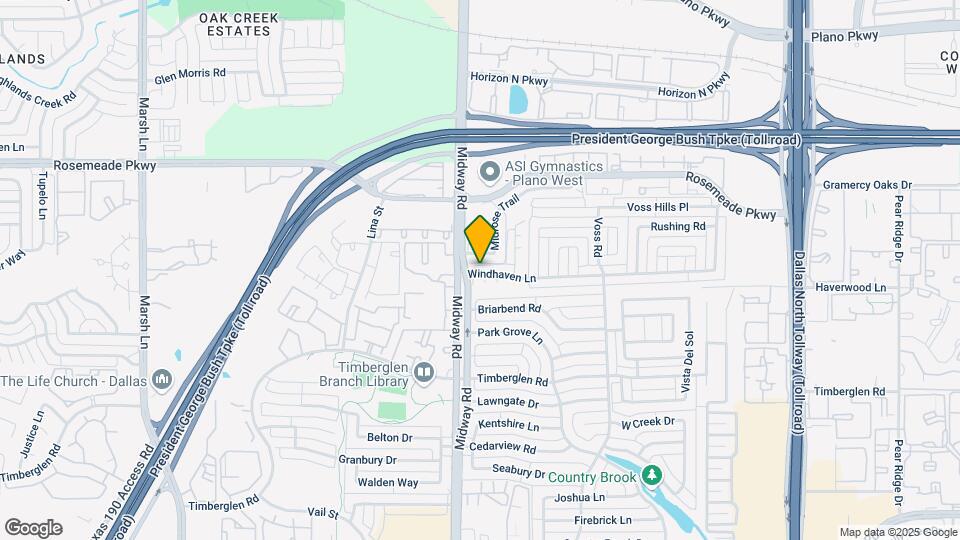 4017 Windhaven Ln Map and Location Details