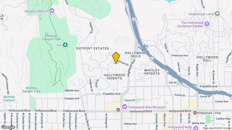 2066 Glencoe Way Map and Location Details