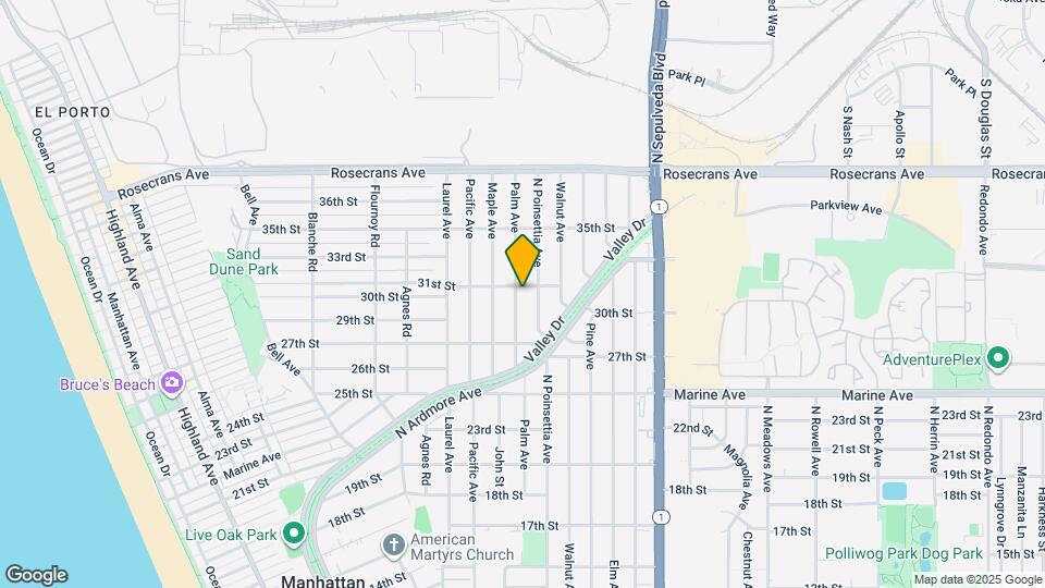 3008 Palm Ave Map and Location Details