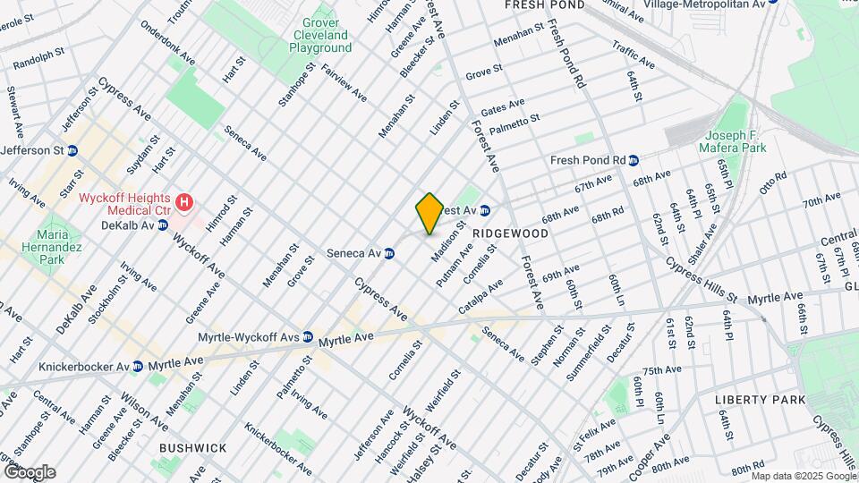 18-54 Woodbine St Mapa y Detalles de la Ubicación