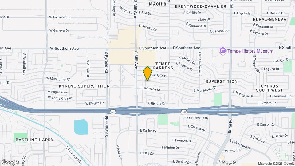 105 E Manhatton Dr Map and Location Details