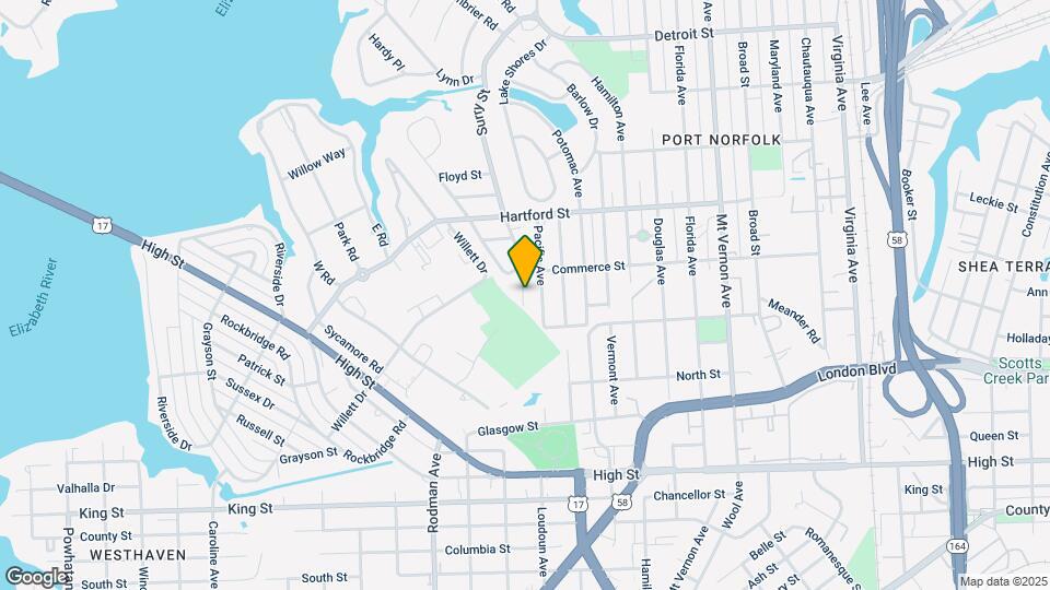 3501 Commerce St Map and Location Details