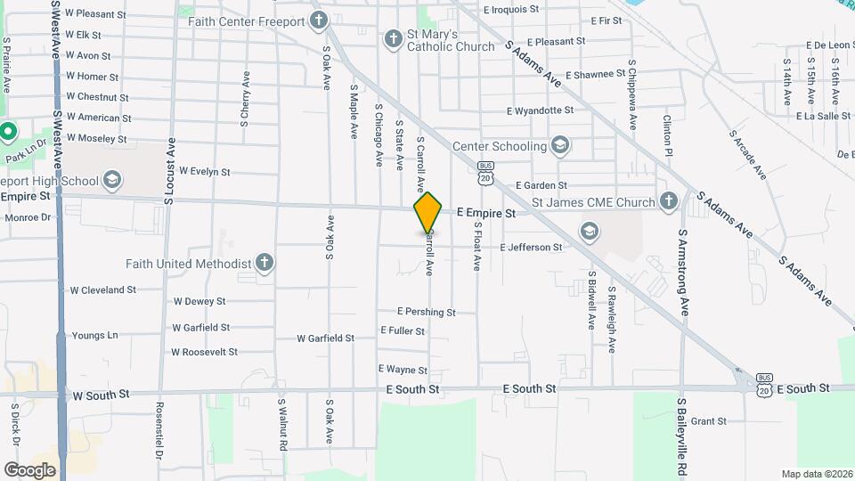 1336 S Carroll Ave Mapa y Detalles de la Ubicación