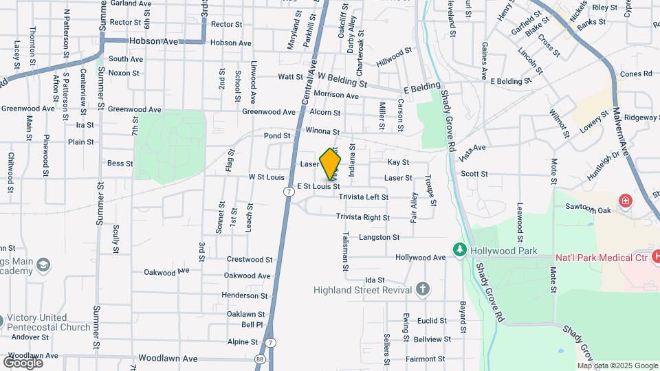216 Virginia St Map and Location Details