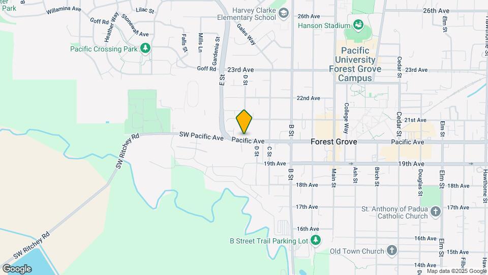 1543 Pacific Ave Map and Location Details
